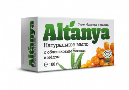 Мыло с облепиховым маслом и мёдом, 100 г