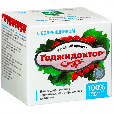 Годжидоктор: для сердца и сосудов с боярышником, 100 гр.