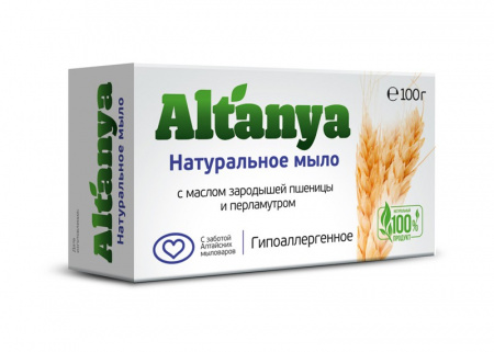 Мыло с маслом зародышей пшеницы, 100 г